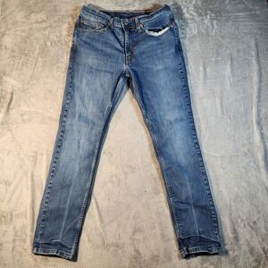 Levis 511 Jeans Mens 34x30 Blue Slim Fit Medium Wash Mid Rise Denim